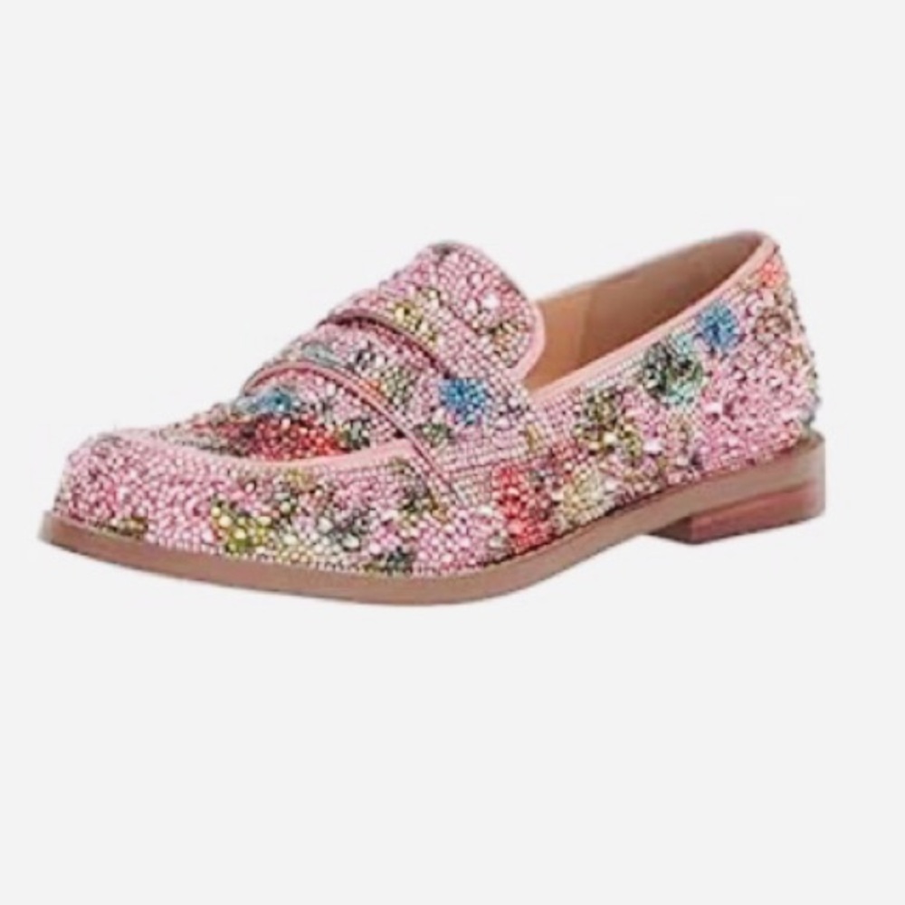 Betsey Johnson Aron Floral Beaded Loafers